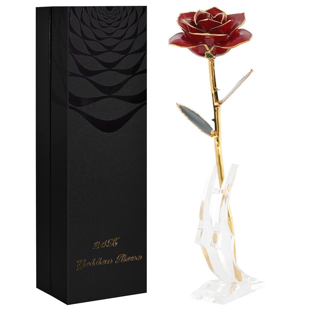 6394 Anniversary Birthday Gifts Forever Gold Dipped Rose Christmas Gifts